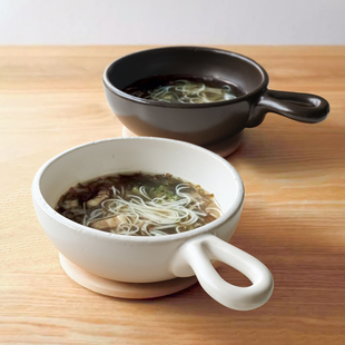 Tonya一人食单柄小锅可烤箱烘焙焗饭碗可明火 日本制万古烧Tojiki