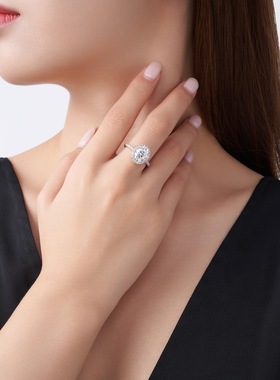 蛋形新品时尚纯银戒指