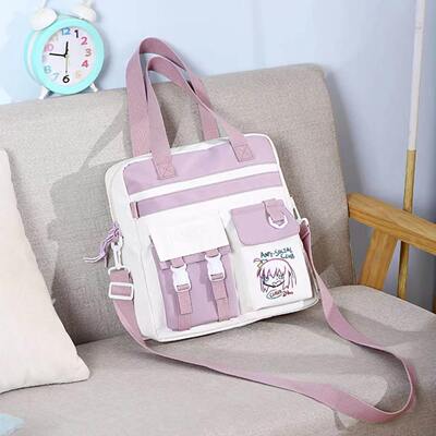 孤独摇滚后藤一里山田凉动漫周边单肩斜挎包男女学生大容量补习袋