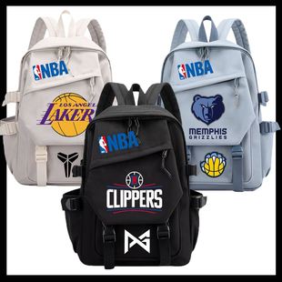 湖人NBA篮球库里欧文周边书包男女初中小学生大容量动漫双肩背包