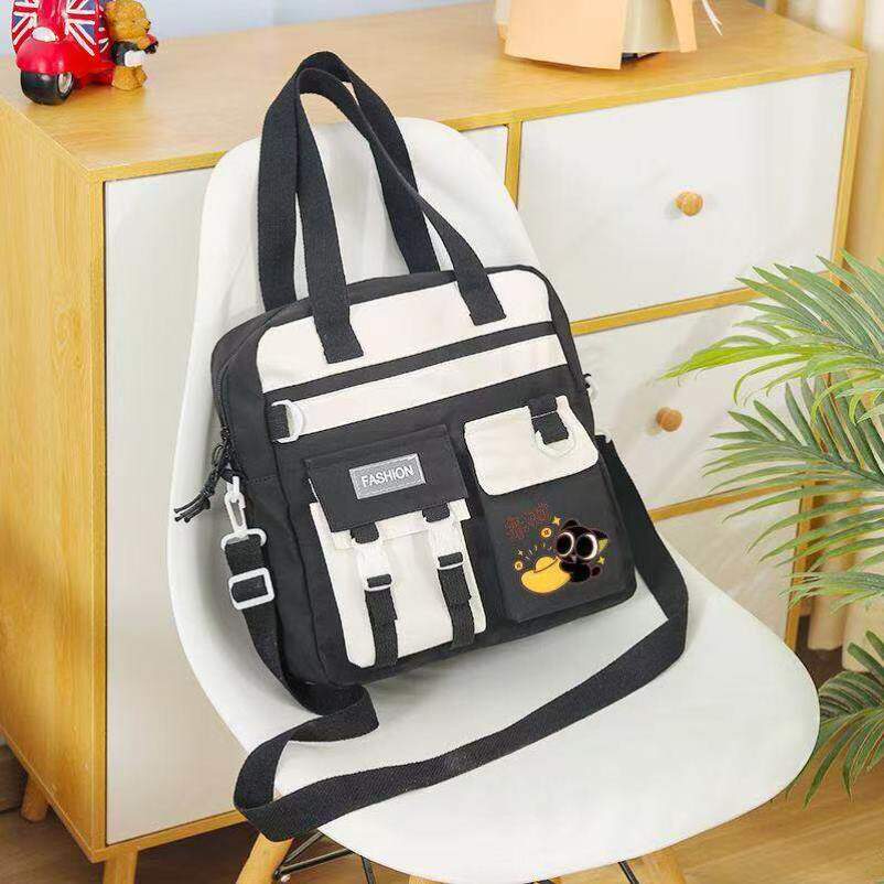 罗小黑战记周边单肩斜挎包男女初中小学生大容量动漫二次元补习包