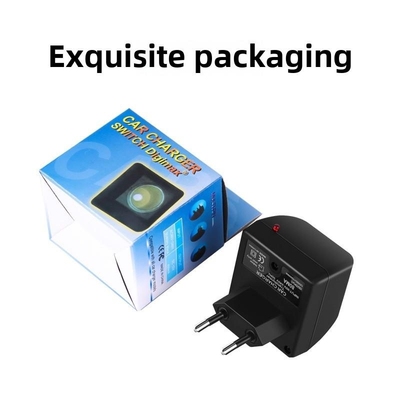家用汽车点烟器插头电源转换器220V转12V2A行车记录仪净化器车充