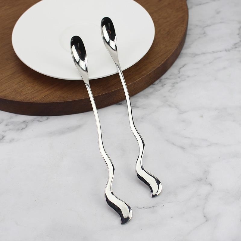 不锈钢长柄搅拌勺咖啡饮品搅拌棒婴儿牛奶粉专用搅奶棒蜂蜜勺