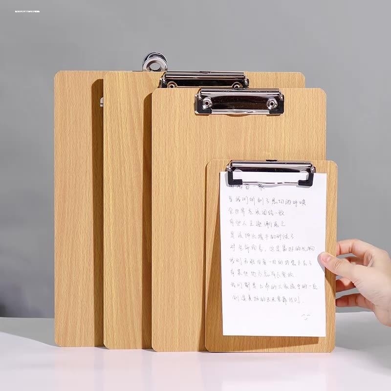 A4板夹A5写字垫板文件夹板A3木板夹纸板书写文具菜单夹子办公用品