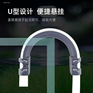 鱼缸加水缓冲蓝溪流缸换水补水固定夹水草缸水管卡水族用品
