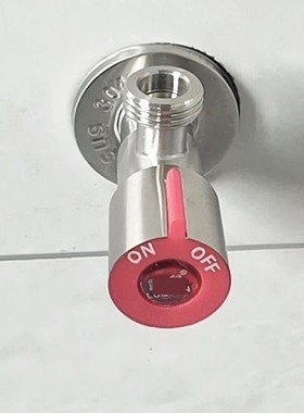 入墙止水阀全铜角阀加厚马桶热水器加长开关304不锈钢通用冷热水