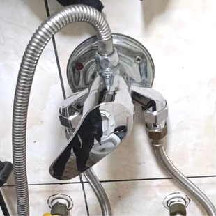 全铜开关阀花洒明装 卫生间套装 混水阀上水二合一热水器混合阀淋浴