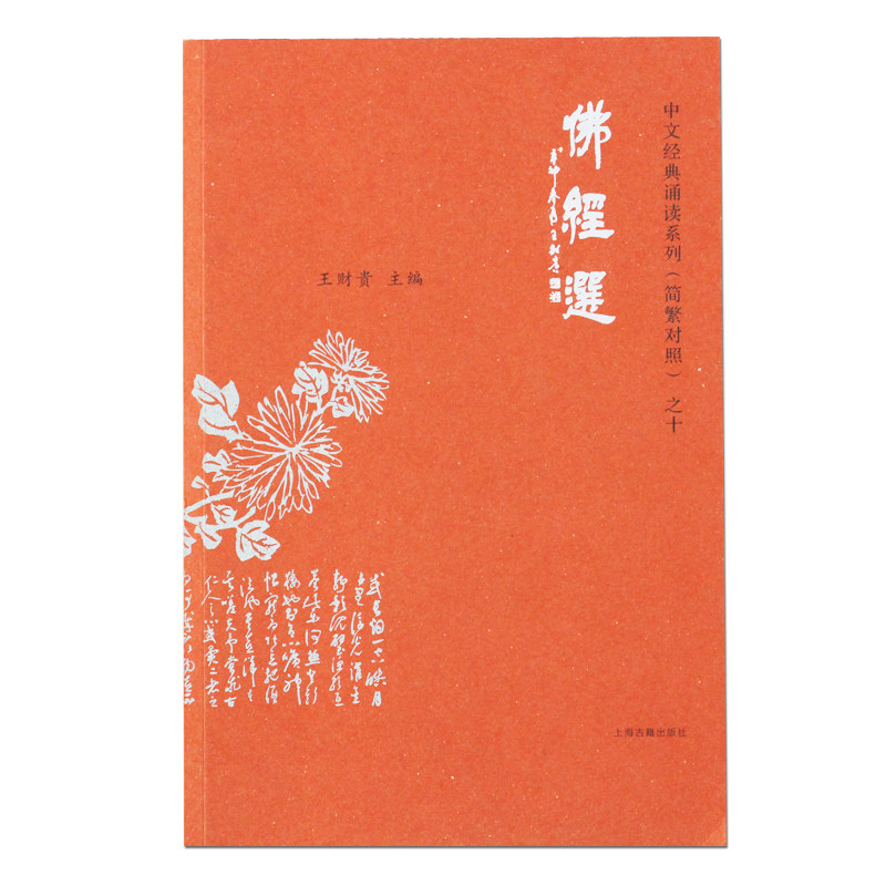 佛经选 王财贵中文经典教材 典藏版 大字白文拼音注音版简体字附繁体字 金刚经 心经 儿童读经早教诵读