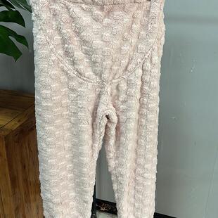 不勒肚子产妇待产月子春秋家居裤 大码 孕期托腹 秋冬款 清仓处理睡裤