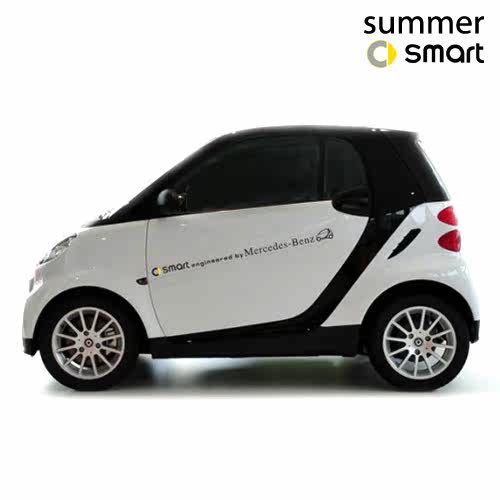 SMART汽车侧门车身字母拉花贴纸