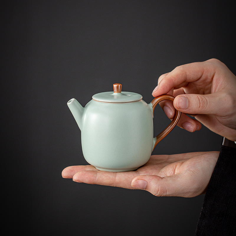 古风国潮汝窑茶具商务礼品套装