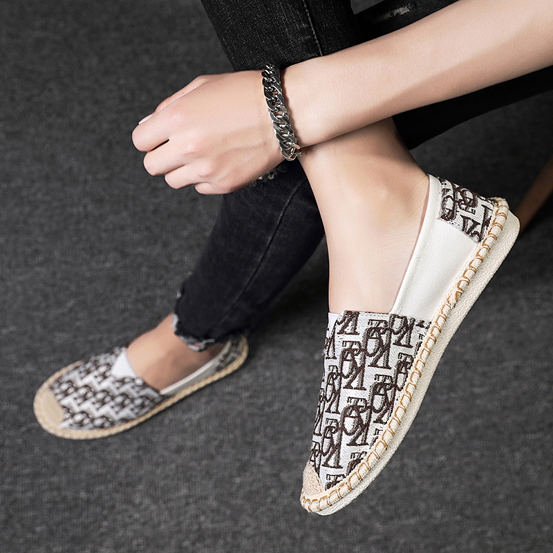 2024新款夏季一脚蹬懒人鞋帆布男士休闲男鞋子G020豆豆老北京布鞋