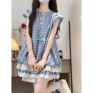 女童夏套装2025新款儿童浪漫甜心洋气花边连衣裙超好看两件套裙子