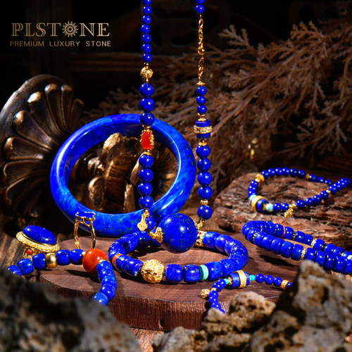 【设计师系列】普琳丝天然水晶青金石设计款diy手链手串挂件女