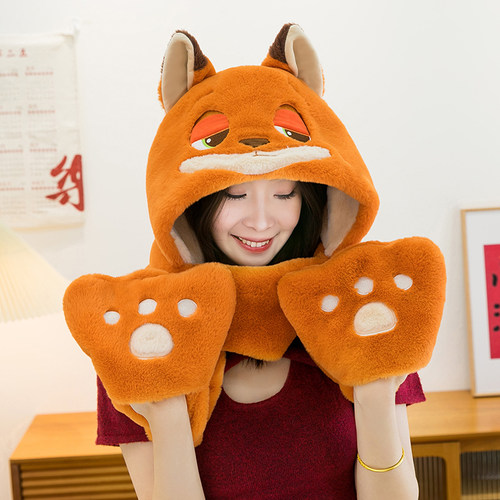 迪士尼朱迪尼克米奇米妮毛绒帽子