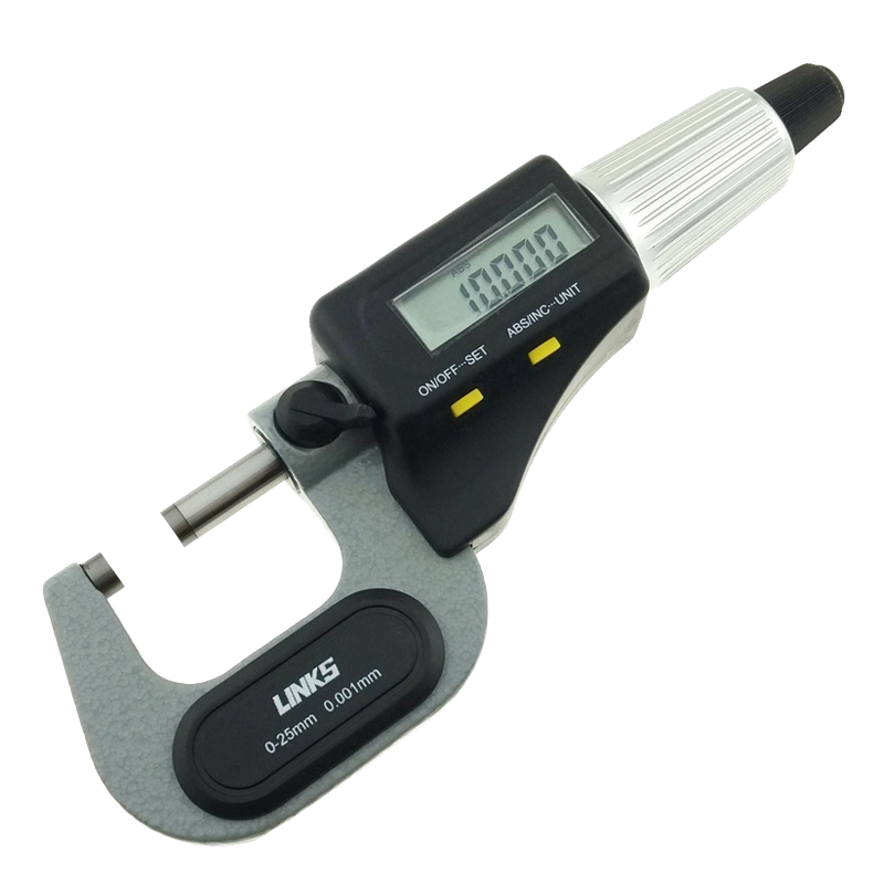 正品links哈量电子数显千分尺0-25-50-75-100mm微米外径千分尺
