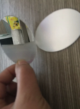 椭圆形有机玻璃PMMA镜片亚加力镜片亞克力單面鏡片手机壳小镜片