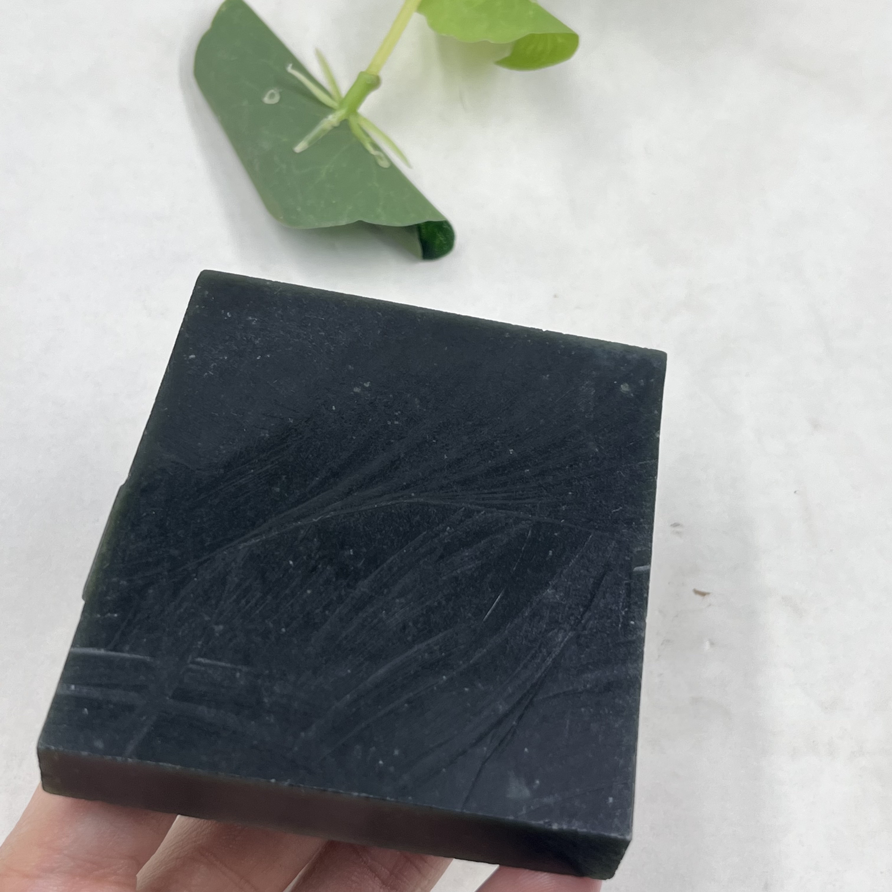 新疆和田玉青玉四方料牌子边角料玉石料DIY 戒指下脚料包邮138克t