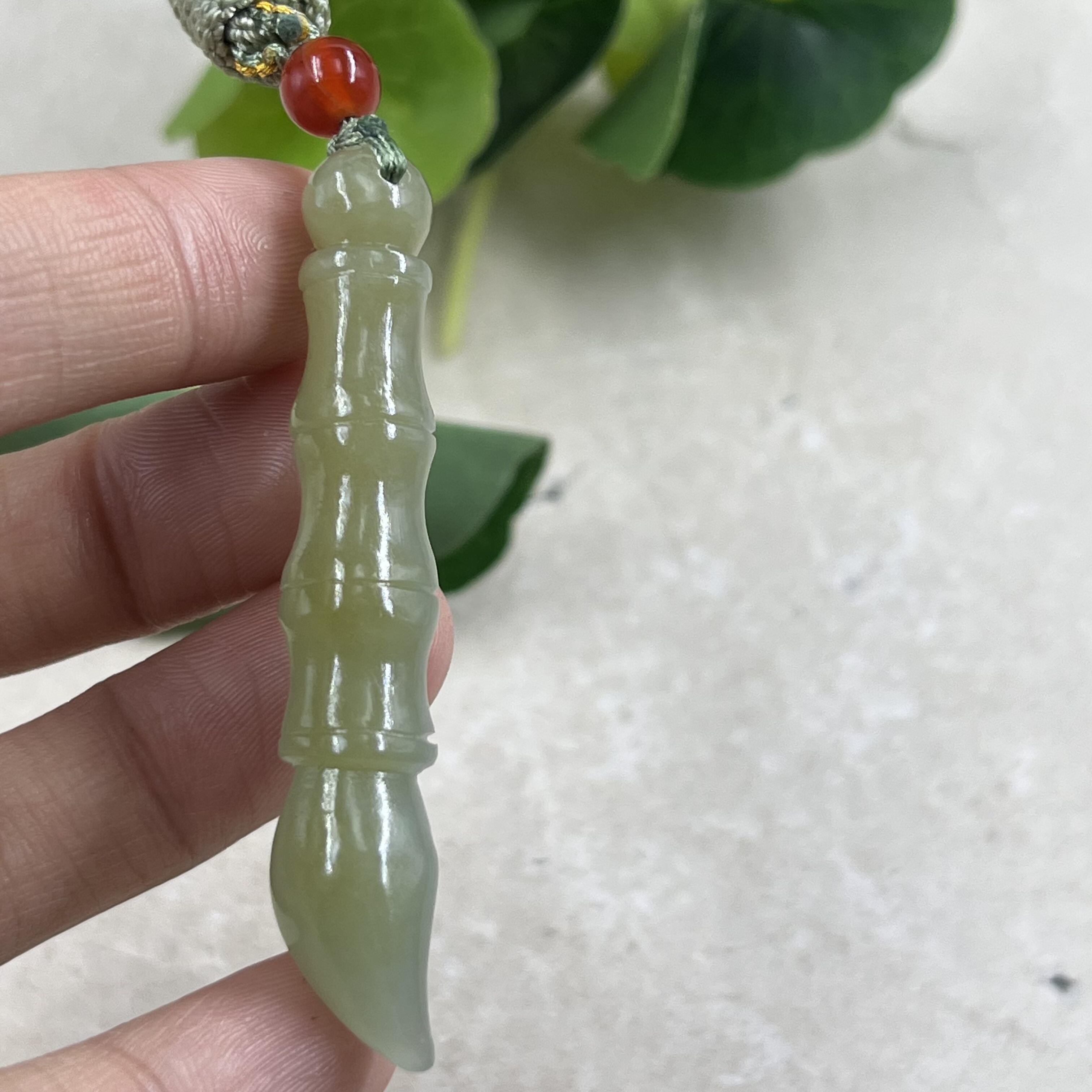 新疆和田玉且末文昌笔吊坠状元笔毛笔玉坠学生礼物挂件包邮85t