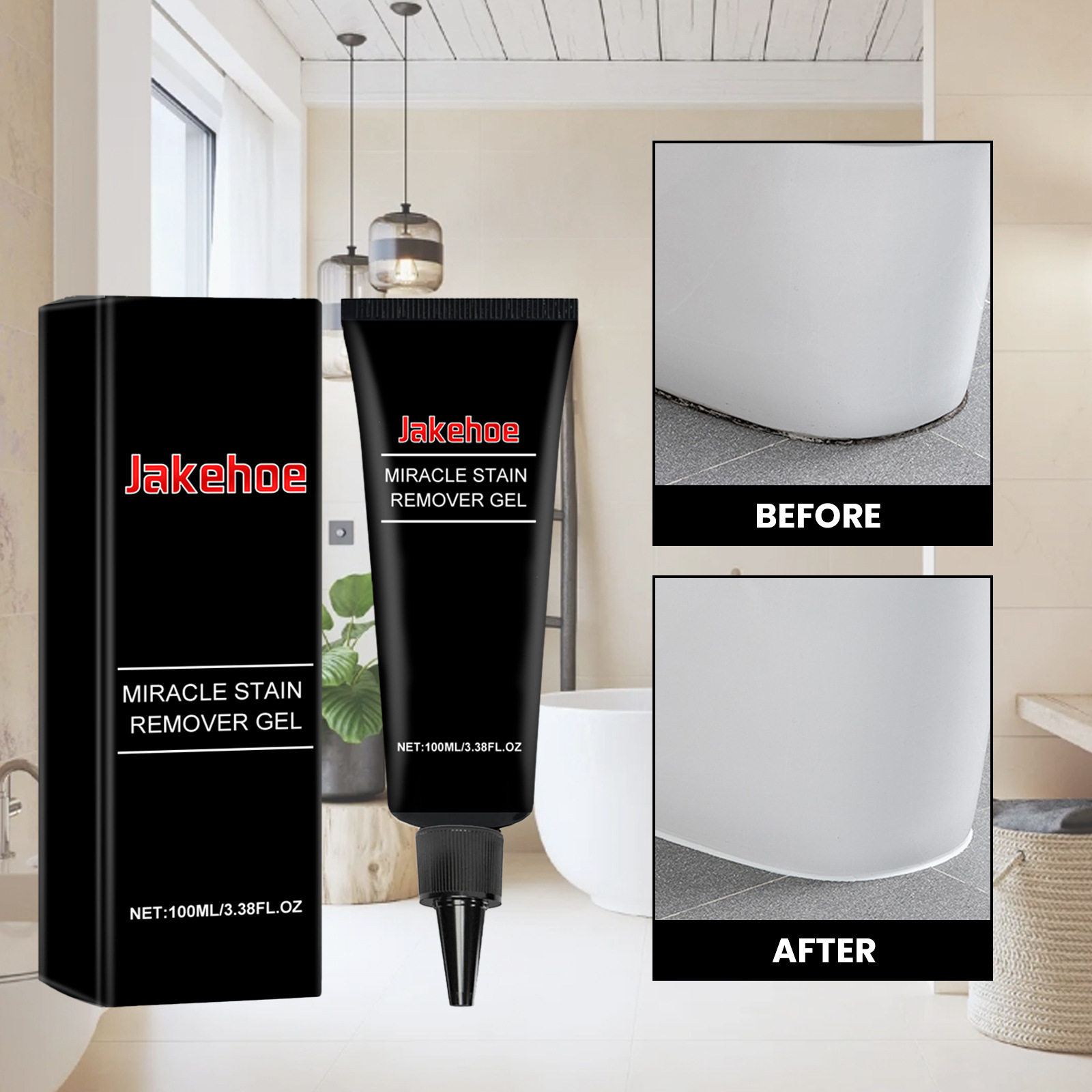 Jakehoe 去污凝胶 轻松除去家具厨卫死角油烟污渍除霉去污垢凝胶