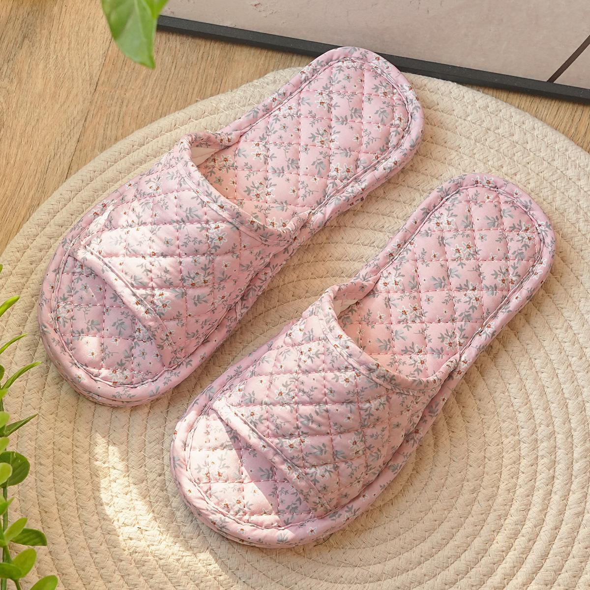 居家室内地板拖鞋布底静音无声