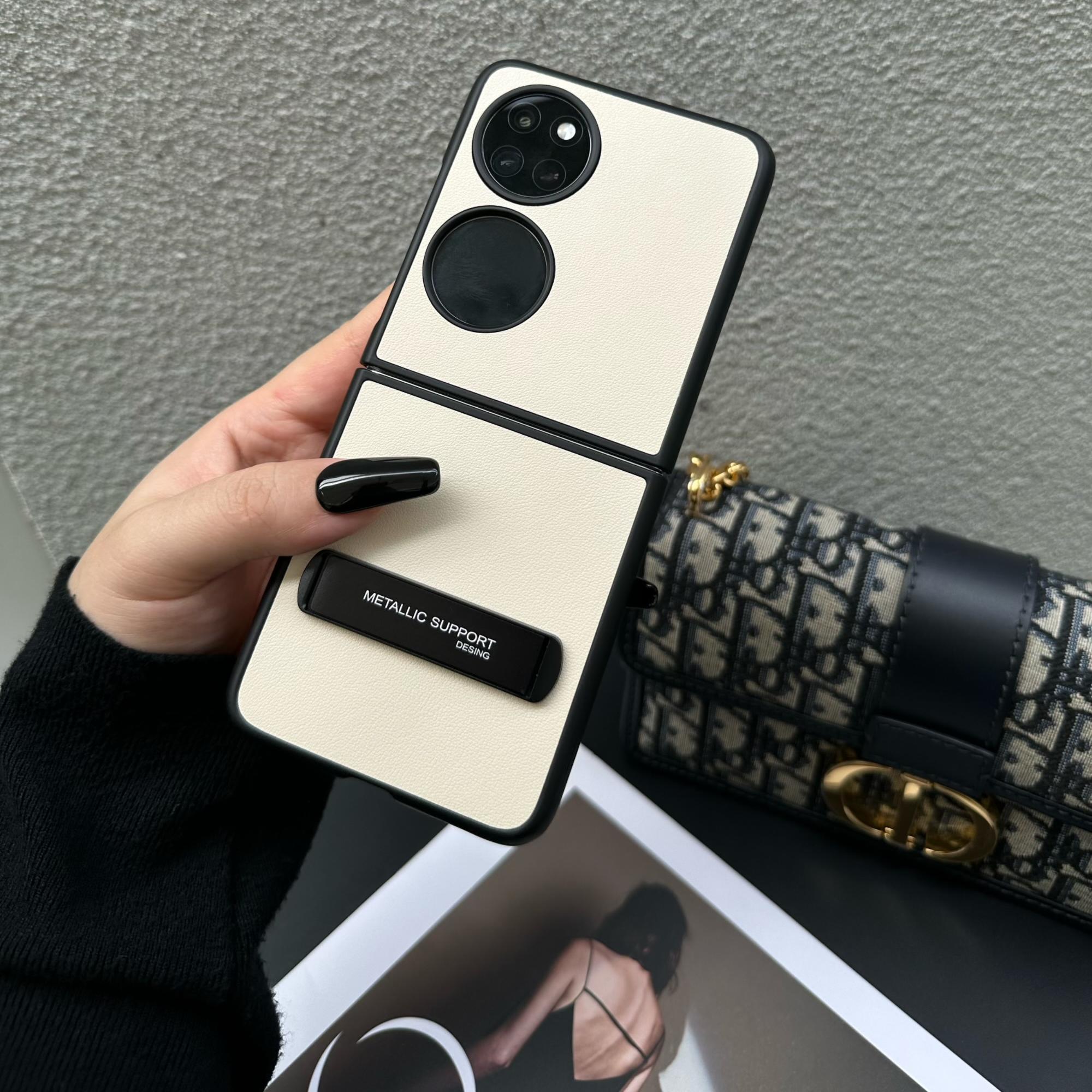 华为p60pocket真皮全包手机壳