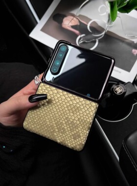 【2026新款】适用于华为purax手机壳新款个性蛇纹puraX典藏版保护套1610阔折叠屏真皮全包硬高级金轻奢小众女