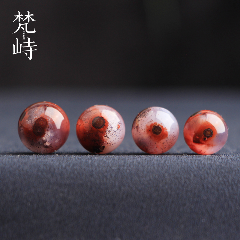 梵峙天眼散珠圆珠南红玛瑙