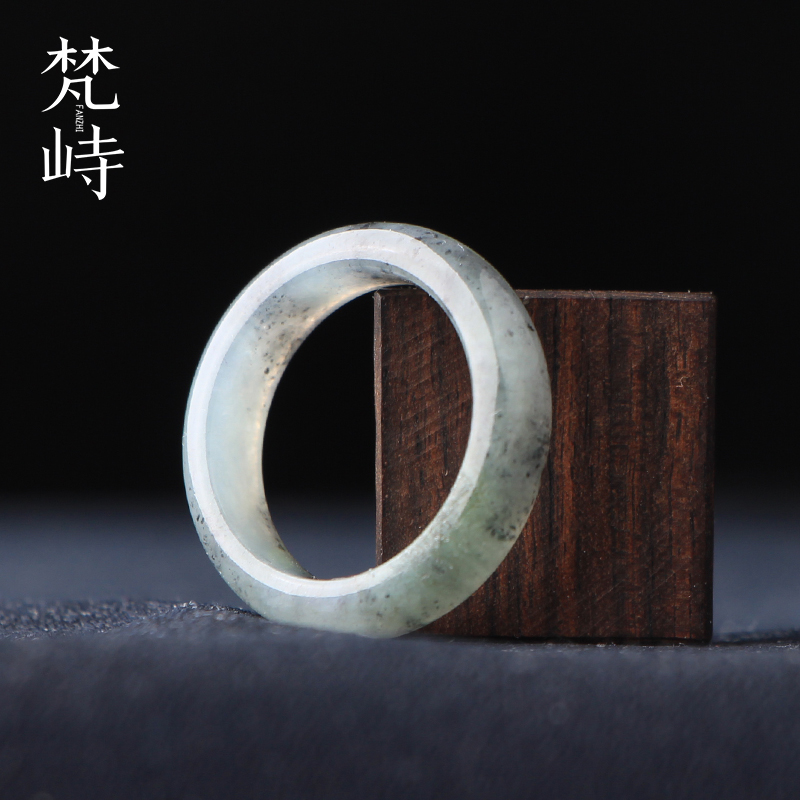 翡翠指环男女戒指糯冰乌鸡种