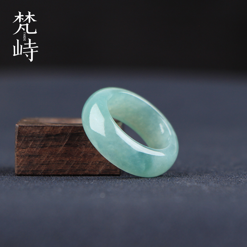 梵峙翡翠戒指糯冰种A货