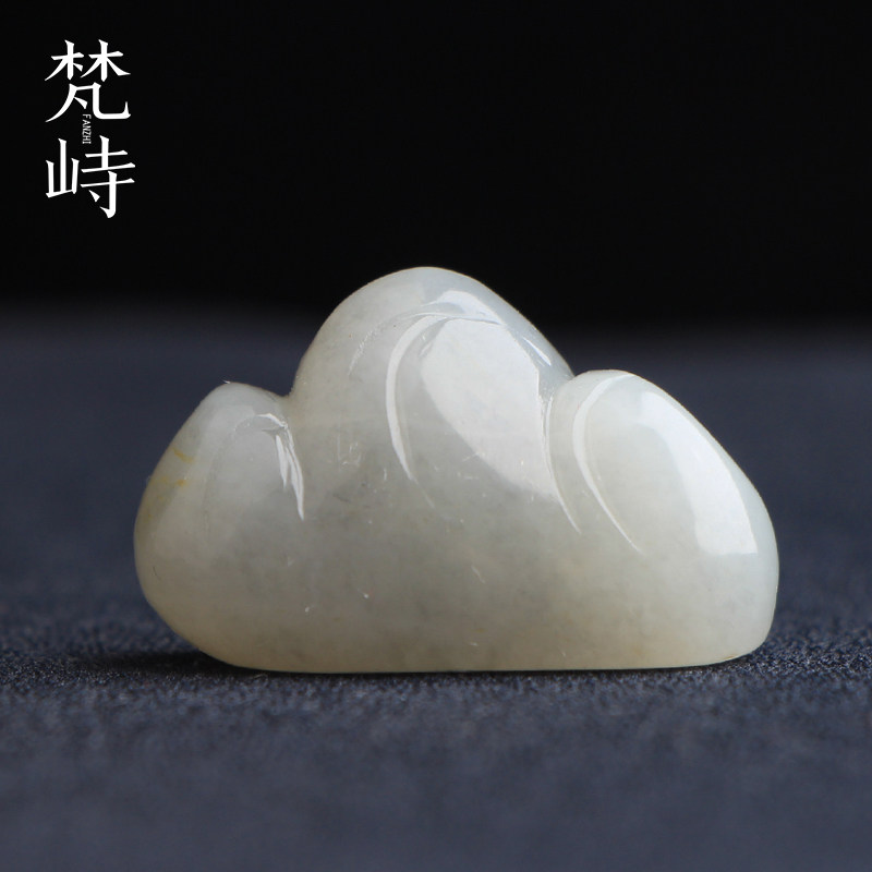 梵峙和田玉青白玉山子小摆件青白玉
