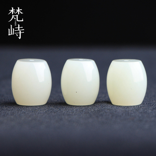 和田玉俄料桶珠