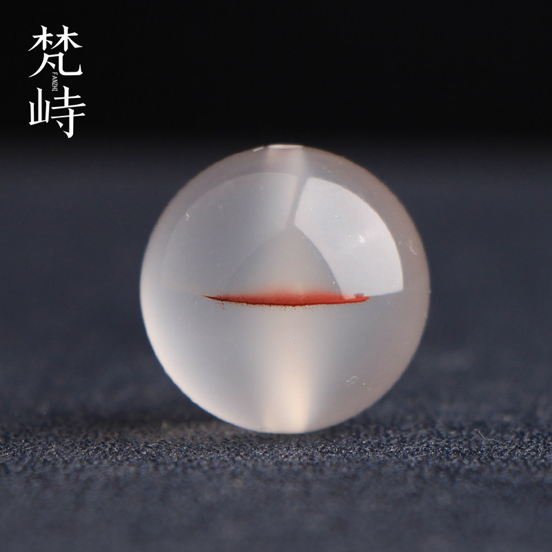 梵峙16.9南红玛瑙荔枝冻一字圆珠