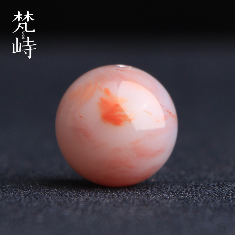 梵峙14.8南红玛瑙紫色飘花多宝珠