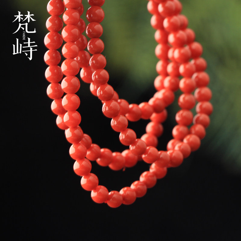 梵峙5南红玛瑙柿子红手串项链