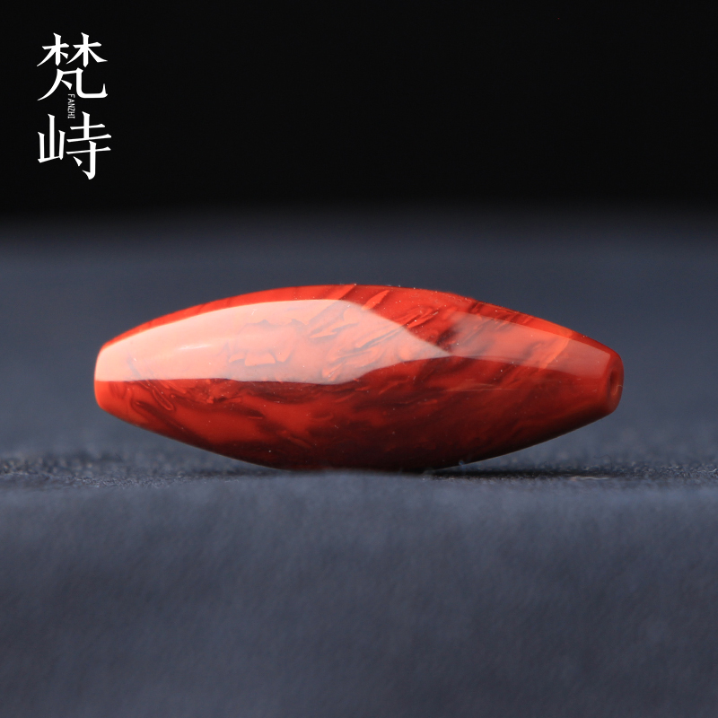 梵峙12.7南红玛瑙桶珠勒子