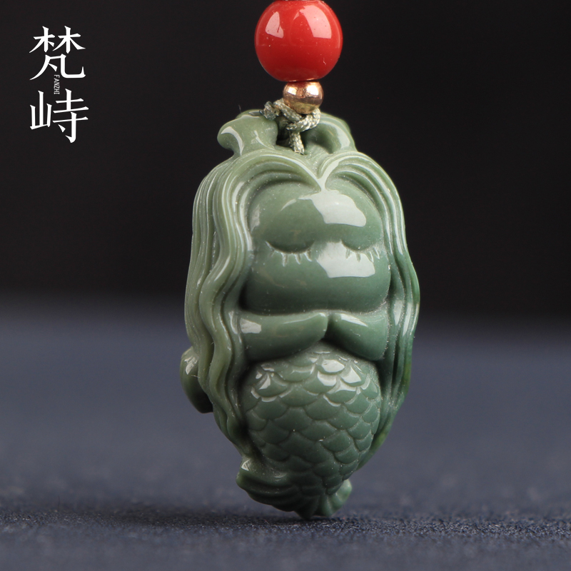 梵峙挂件阿拉善绿色玛瑙