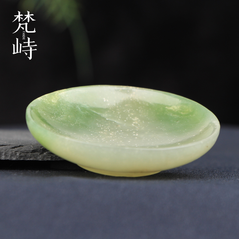 筆掭和田玉翠青玉筆掭