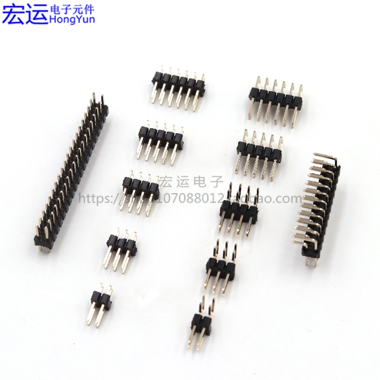 2.54双排排针镀金环保