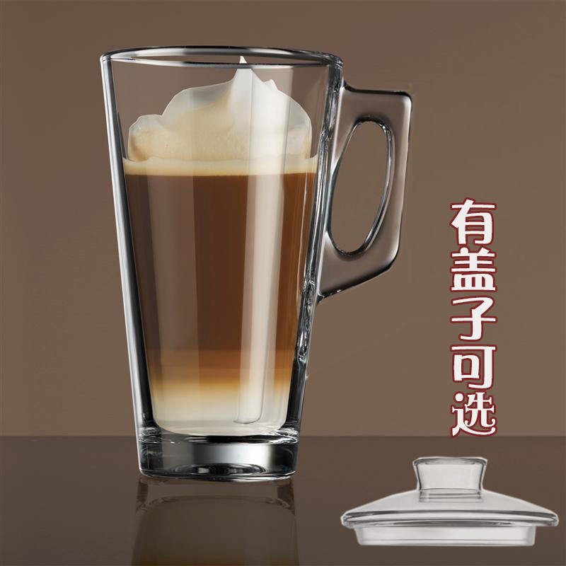 帕莎钢化玻璃加厚把杯