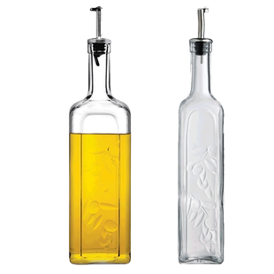 进口厨房橄榄油瓶酱油瓶玻璃瓶子调味瓶 乡村气息复古玻璃油壶