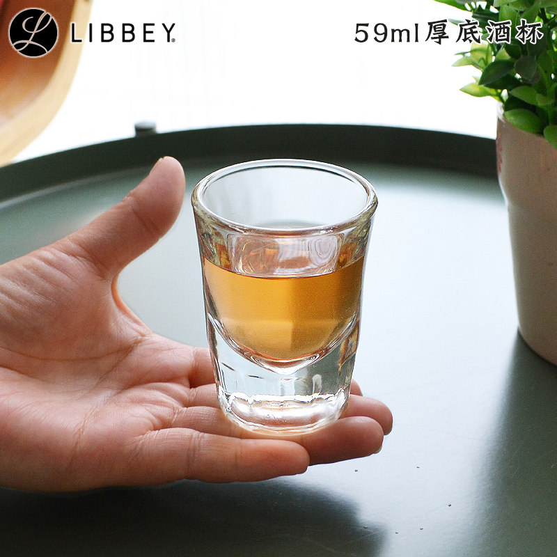 利比厚底商用玻璃酒杯图片