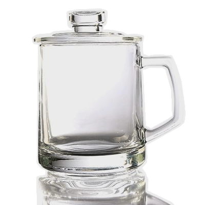 可微波喜碧把杯耐热玻璃带盖子