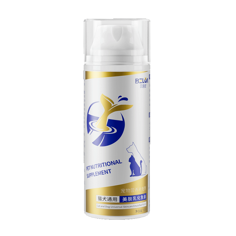 【品牌折扣】贝洛安宠物鱼油宠物防掉毛乳化鱼油100ml
