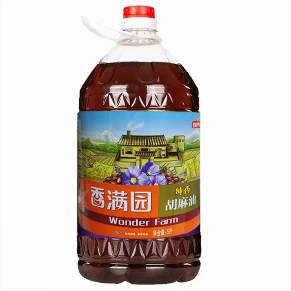 香满园 纯香胡麻油 5l【qyg】