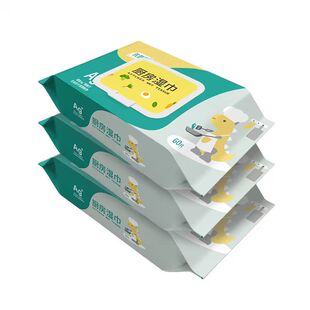 优普爱厨房去油污湿巾60抽*3包【fd】