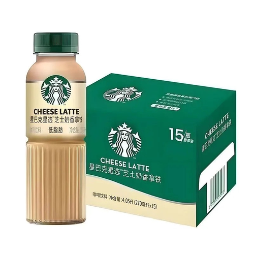 【清仓直播】星巴克星选咖啡 270ml*6瓶 芝士奶香拿铁