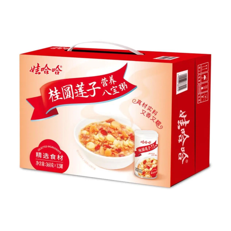 娃哈哈桂圆莲子八宝粥营养粥速食粥方便粥早餐即食代餐整箱实惠装