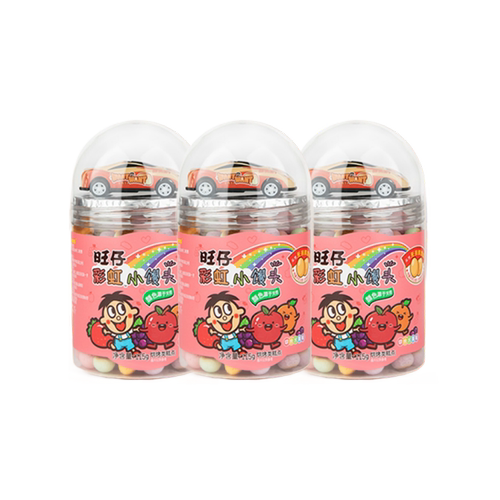 【品牌折扣】旺仔彩虹小馒头周边罐 水果味115g*3/混合口味115g*4