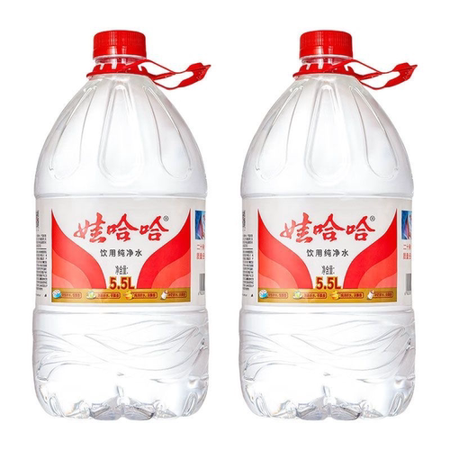 娃哈哈纯净水5.5L*4桶装泡茶冲奶饮用非矿泉水